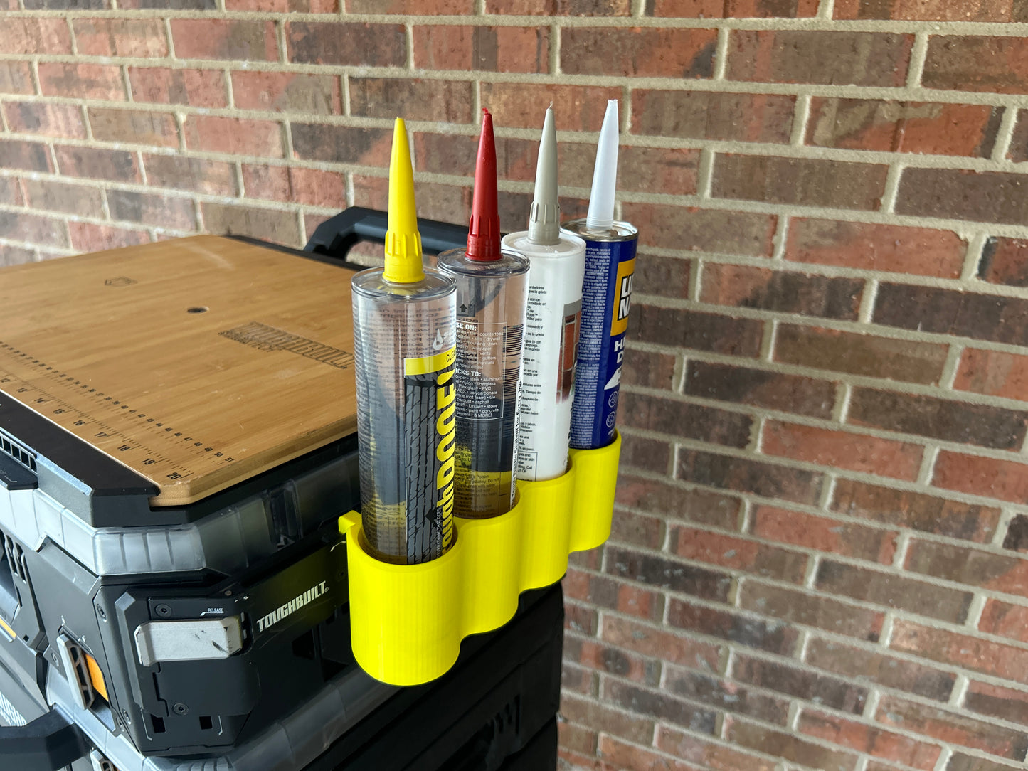 Caulk Holder Clip-On Rail