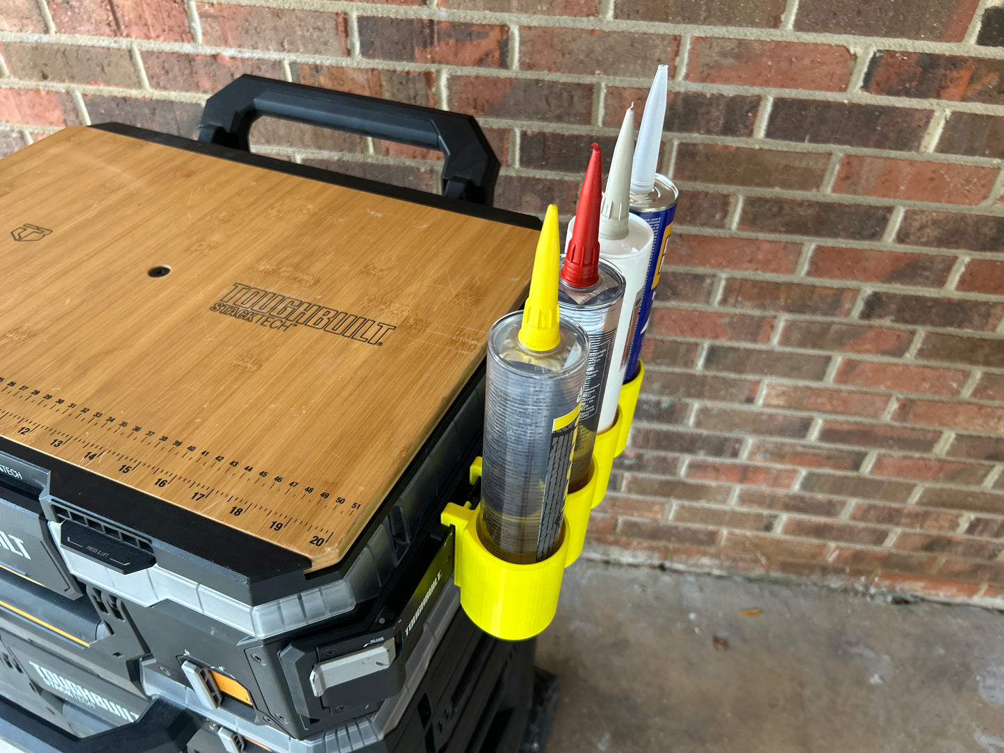 Caulk Holder Clip-On Rail