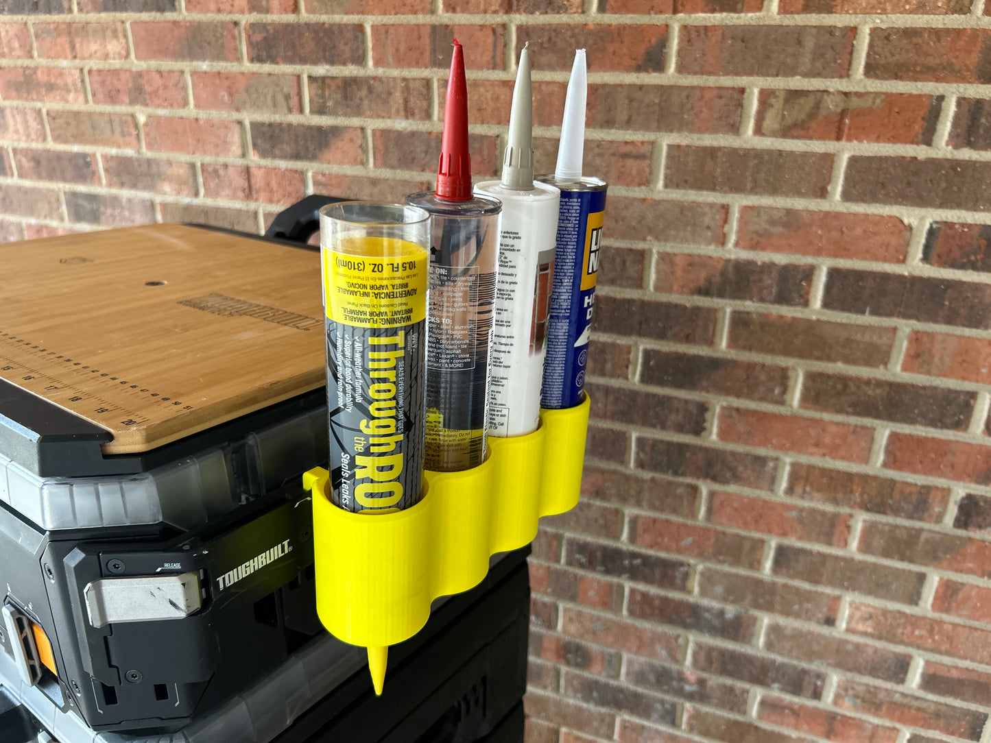 Caulk Holder Clip-On Rail