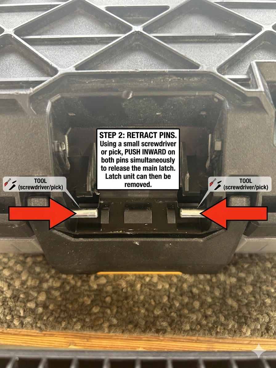 Low-Profile Half Organizer Latch