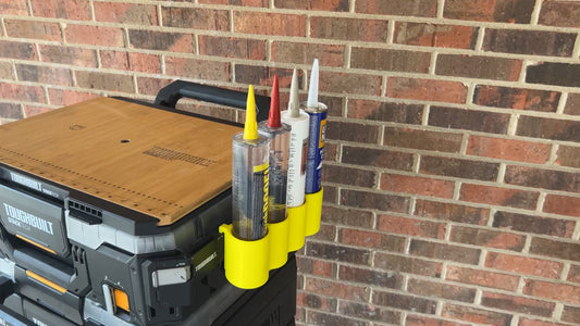 Clip-On Rail Caulk Holder